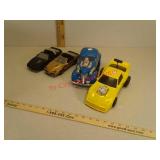 4 battery-operated toy cars