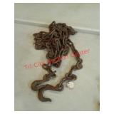 Quarter inch by 12 foot double hook chain
