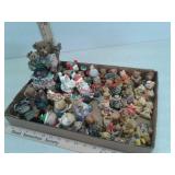 Various bear and other figurines