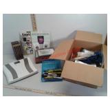 Lot of various drawing supplies, scale, frames,