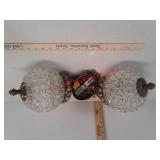 Vintage clear glass, hanging pendants