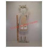 Metal, girl, yard art, Garden sculpture