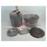 Galvanized bucket, pail and more