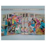 9 vintage Superman comic books 1968