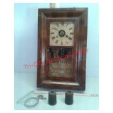 Antique Seth Thomas Clock with weights, pendulum