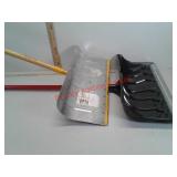 Two heavy duty snow shovels
