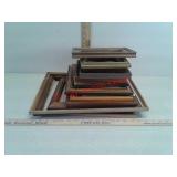 Lots of vintage wooden picture frames