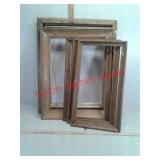 Large vintage wooden picture frames