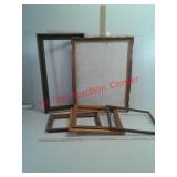 Wooden picture poster frame with glass and