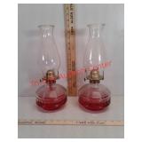 Set of two antique kerosene lanterns