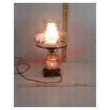 Antique glass lamp