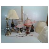 Lot of table lamps