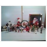 Lot of various Christmas decorations