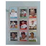 1964 tops baseball cards very nice