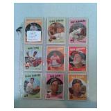 1959 Topps baseball cards very nice