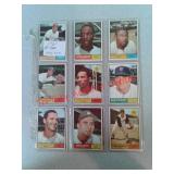 1961 Topps baseball cards very nice