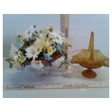 Antique Flower Basket vases