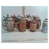 12 collector beer steins