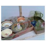 Various glassware and more