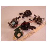 Various fishing reels