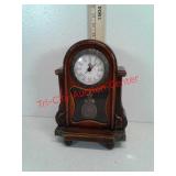 Decorative wood mantel clock