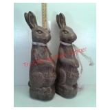 Decorative plastic Easter bunnies large