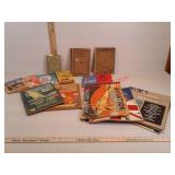 Lots of vintage books and magazines