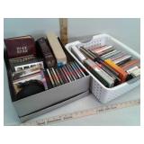 Various self-help and other CDs, books on CD and