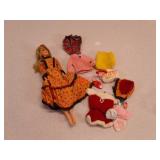 Vintage Barbie with clothes