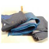 Three packing blankets