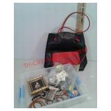 Storage tray with miscellaneous jewelry bracelets