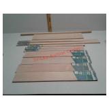 Lots of Mastercraft solid oak wood strips most