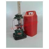 Coleman camping lantern April 1983 -glass is