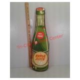 Antique looking apple juice metal sign