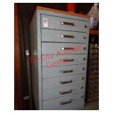 8 DRAWER METAL CABINET