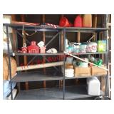 METAL SHELVING UNIT W/ CONTENTS