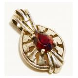 Petite Sterling Silver Gemstone Pendant 3.2g