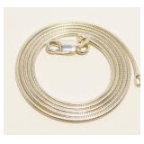 17" Italian 925 Silver Snake Chain Necklace 4g