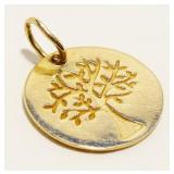 Petite 14K Y Gold Tree Pendant 1g