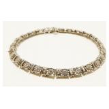 7" Sterling Silver Tennis Bracelet 9.1g