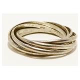 Sterling Silver Multi-Band Ring Sz 7 3.9g