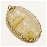 Sterling Silver Gemstone Pendant 5.6g