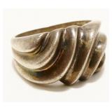 "NF" Sterling Silver Ring Sz 8.5 7.8g