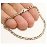 7" Petite Sterling Silver Link Bracelet 3.3g