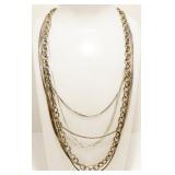 Seven Sterling Silver Necklaces 39.8g