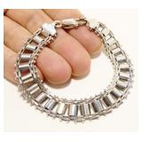 7.25" Milor Italy Sterling Silver Bracelet 15.6g
