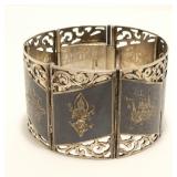 7" Siam Sterling Silver Bracelet 61.9g