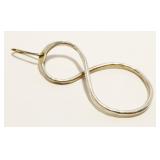 Sterling Silver Infinity Pendant 4.5g