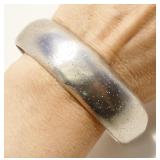 Sterling Silver Cuff Bracelet, Large Wrist 31.9g