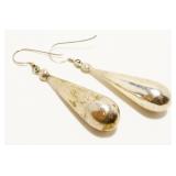 Sterling Silver Teardrop Earrings 6.5g